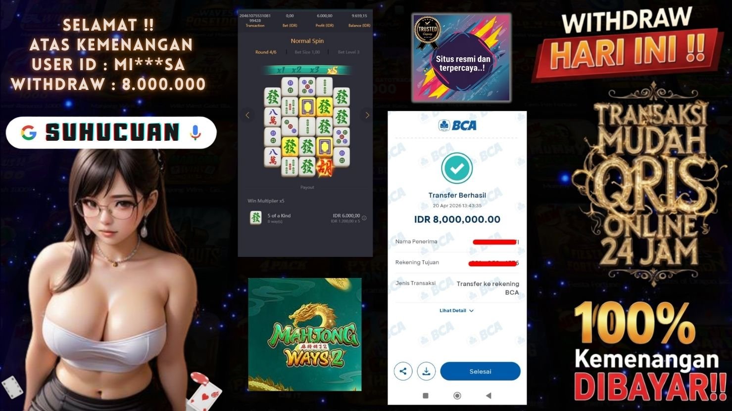 SUHUCUAN JACKPOT SLOT MAHJONG WAYS 2